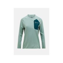 Bluza damska PEAK PERFORMANCE W Freelight Polartec Power Grid Crew kolor zielony