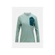 PEAK PERFORMANCE W Freelight Polartec Power Grid Crew Sweatshirt für Damen, Grün