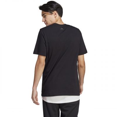 3. adidas Essentials Single Jersey Linear Logo-T-Shirt mit Stickerei M IC9274