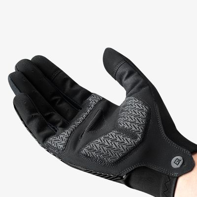 3. Rockbros Fahrradhandschuhe Frühling/Sommer/Herbst, Full, Größe: XXL - Schwarz