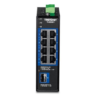 2. TRENDnet 9-Port 2,5G Industrie-DIN-Schienen-Switch mit 10G SFP