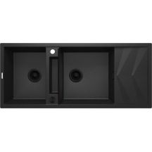 Magnetische Granitspüle, 2 Becken, mit Abtropffläche ZRM_G213 5907650817192