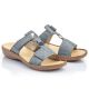 4. Bequeme Damen-Flip-Flops mit Klettverschluss, blau, Rieker 60885-12