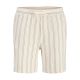 Jack&Jones Herren-Streifenshorts JPSTJAIDEN COBA STRIPE JOG SHORTS REG SN 12274413 Antikweiße Streifen