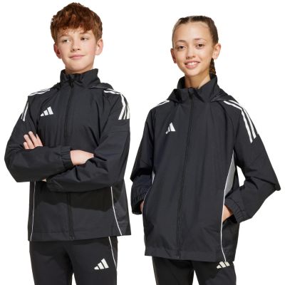 adidas Tiro 25 Competition Allwetter-Kinderjacke Schwarz IW0448