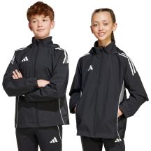 adidas Tiro 25 Competition Allwetter-Kinderjacke Schwarz IW0448