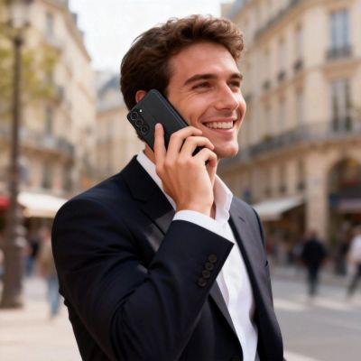 5. Tech-Protect Smart View Hülle für Samsung Galaxy A57 5G – Schwarz