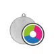 Metallmedaille mit Farbdruck LuxorJet