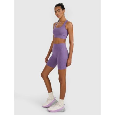 4. Nahtlose Radsport-Trainingsleggings für Damen 4F 4FWAW25TFSTF050-53S