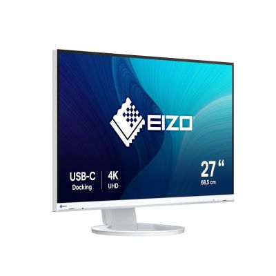 8. EIZO FlexScan EV2740S-WT - 27" IPS LCD-Monitor, 4K UHD 3840 x 2160 (16:9), USB-C-Anschlüsse (weiß)