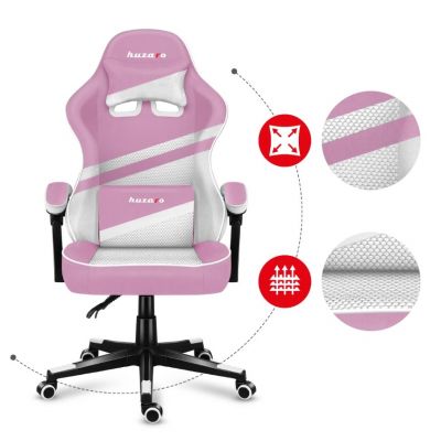22. Huzaro Force 4.4 Pink Mesh Gaming-Stuhl