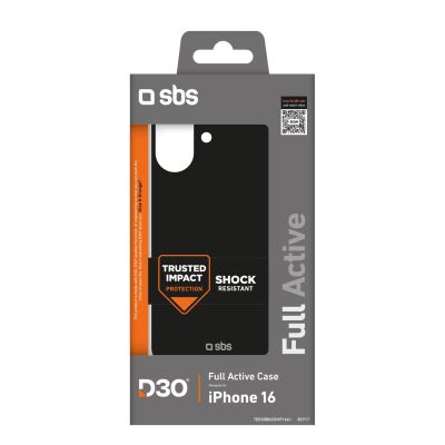 2. SBS Full Active D3O Hülle für iPhone 16 – Schwarz