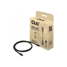 CLUB3D CAC-2501 Thunderbolt-Kabel 1 m 120 Gbit/s Schwarz