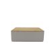 5. Alessi BG03 WG Mattina Brotkasten, Stahl-Bambus-Holz, Warmgrau