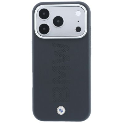 3. BMW-Logo-zentrierte MagSafe-Hülle für iPhone 17 Pro / 18 Pro – Grau