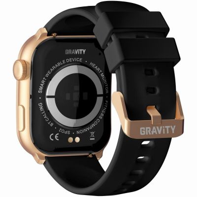 9. GRAVITY GT28-5 Damen-Smartwatch-Armband + Armband Roségold Schwarz