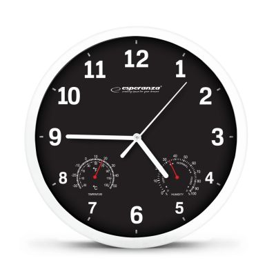 11. Esperanza LYON EHC016K Wanduhr (schwarz)