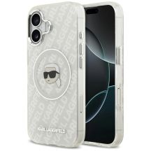 Karl Lagerfeld IML Karl Head Logo MagSafe iPhone 17 Hülle - Grau