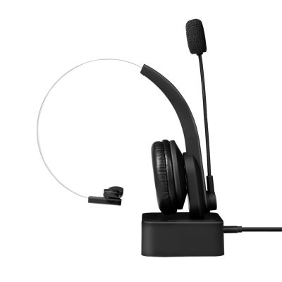 6. LogiLink BT0059 Kopfhörer/Headset Kabelloses Kopfband Bluetooth-Ladegerät für Büro/Callcenter Schwarz