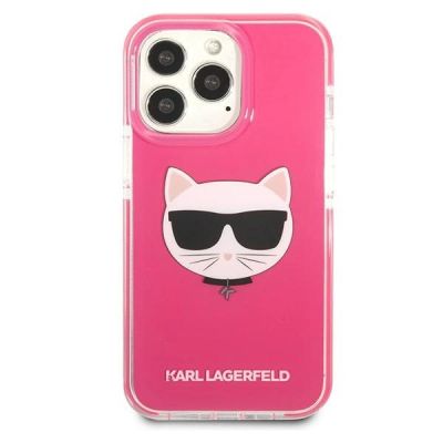 3. Karl Lagerfeld Choupette Head Hülle für iPhone 13 Pro / iPhone 13 - Fuchsia