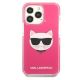 3. Karl Lagerfeld Choupette Head Hülle für iPhone 13 Pro / iPhone 13 - Fuchsia