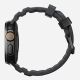2. Nomad Rocky Point Armband, schwarzes Leder, Titan