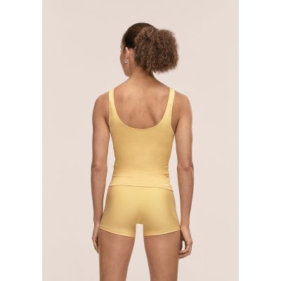 3. CASALL Damen-Tanktop mit Rundhalsausschnitt, Gelb
