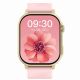 5. Smartwatch Gravity GT15-7 mit pinkfarbenem Silikonarmband und goldenem Armband