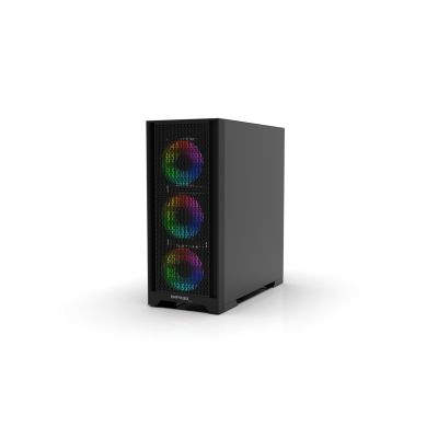 3. Inca EMG-17XB Midi Tower Computer-Sicherheits- und Halterungsset Schwarz