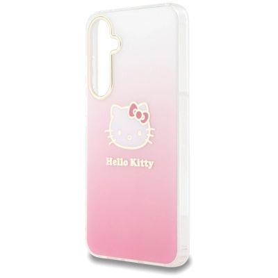 6. Hello Kitty IML Gradient Electrop Kitty Head Hülle für Samsung Galaxy A55 – Rosa