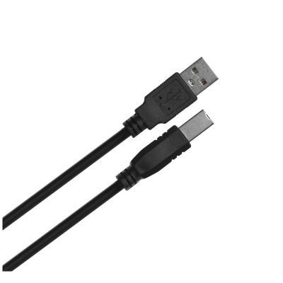 6. LANBERG Kabel USB-A -> USB-B Stecker 1 m (Ferrit, Schwarz) CA-USBA-11CC-0010-BK