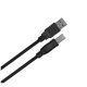 6. LANBERG Kabel USB-A -> USB-B Stecker 1 m (Ferrit, Schwarz) CA-USBA-11CC-0010-BK