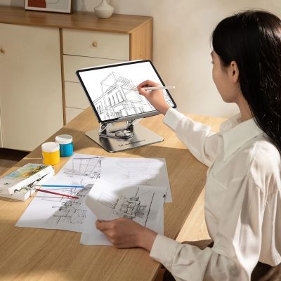 18. Wozinsky WRS-CPY84SS Laptop- und Tablet-Ständer aus Aluminium + gratis Smartphone-Ständer – Silber