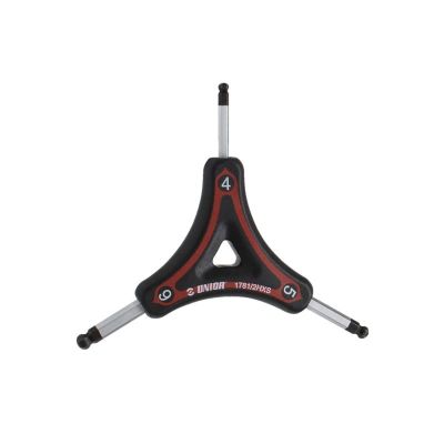 UNIOR Dreiseitiger Kugel-Inbusschlüssel 4, 5, 6 US