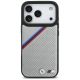 3. BMW M Tricolor Metal Logo MagSafe Case für iPhone 17 Pro – Grau