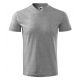 3. Malfini V-Ausschnitt T-Shirt M MLI-10212 dunkelgrau meliert