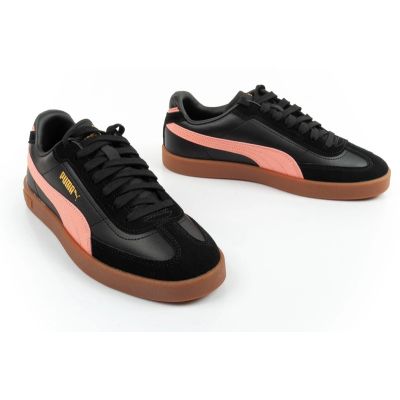 7. Puma Damen-Sportschuhe Club II Era Sneaker, schwarz, modisches Leder