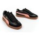 7. Puma Damen-Sportschuhe Club II Era Sneaker, schwarz, modisches Leder
