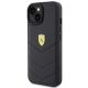 2. Ferrari Quilted Metal Logo-Hülle für iPhone 15 – Schwarz