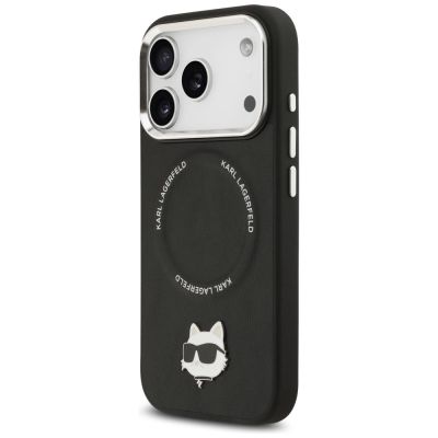 2. Karl Lagerfeld Choupette Pin MagSafe Case für iPhone 17 Pro Max - Schwarz