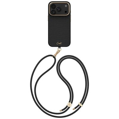 Uniq Coehl Mirelle Magnetische Ladehülle für iPhone 18 Pro / 17 Pro – Schwarz