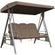 GARTEN- UND BALKONSCHAUKEL, 3-SITZER, BRAUN