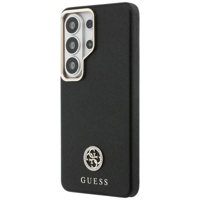 2. Guess Strass-Logo-Hülle mit rundem Logo für Samsung Galaxy S26 Ultra – Schwarz