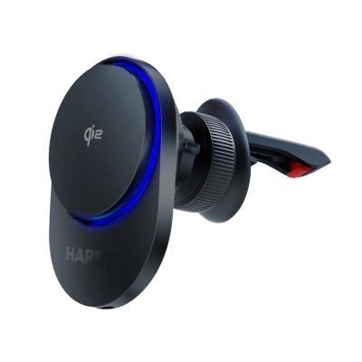 12. Kfz-Lüftungshalterung 3mk Hardy AeroCharger 15W Qi2/MagSafe – schwarz