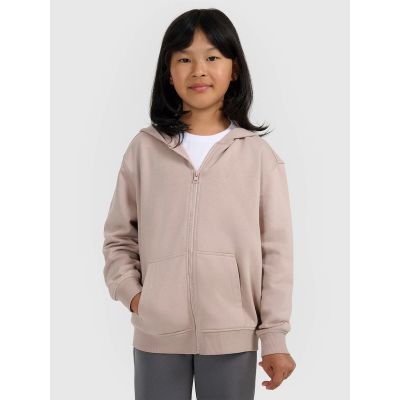 Mädchen-Sweatjacke mit Kapuze 4F 4FJRAW25TSWSF2466-83S