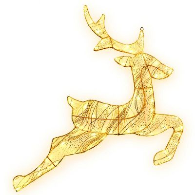 2. Rentier-Lichterkette 79 x 73 cm, 540 LEDs, Gold