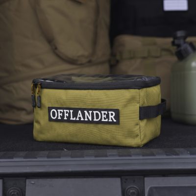 8. OFFLANDER Geschlossener Koffer mit transparentem Deckel, PVC, 8 l