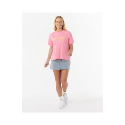 4. RIP CURL SURF PUFF RELAXED TEE T-Shirt in Rosa