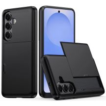 AMORUS Samsung Galaxy A37 5G Hülle mit verschiebbarem Kartenhalter – Schwarz