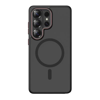 3. Tech-Protect MagCam MagSafe Hülle für Samsung Galaxy S26 Ultra – Schwarz und Rot